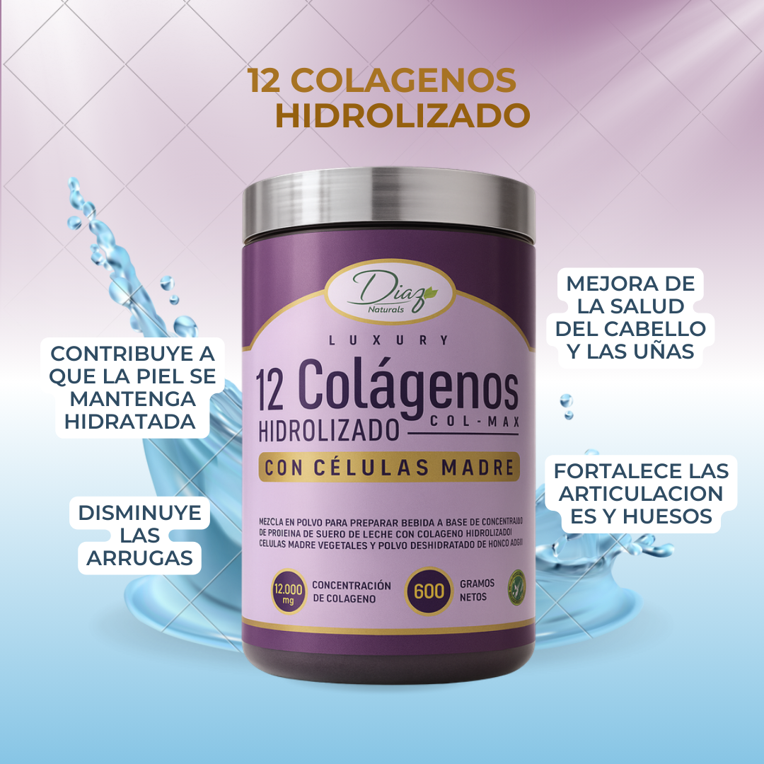 12 COLAGENOS HIDROLIZADO 600g